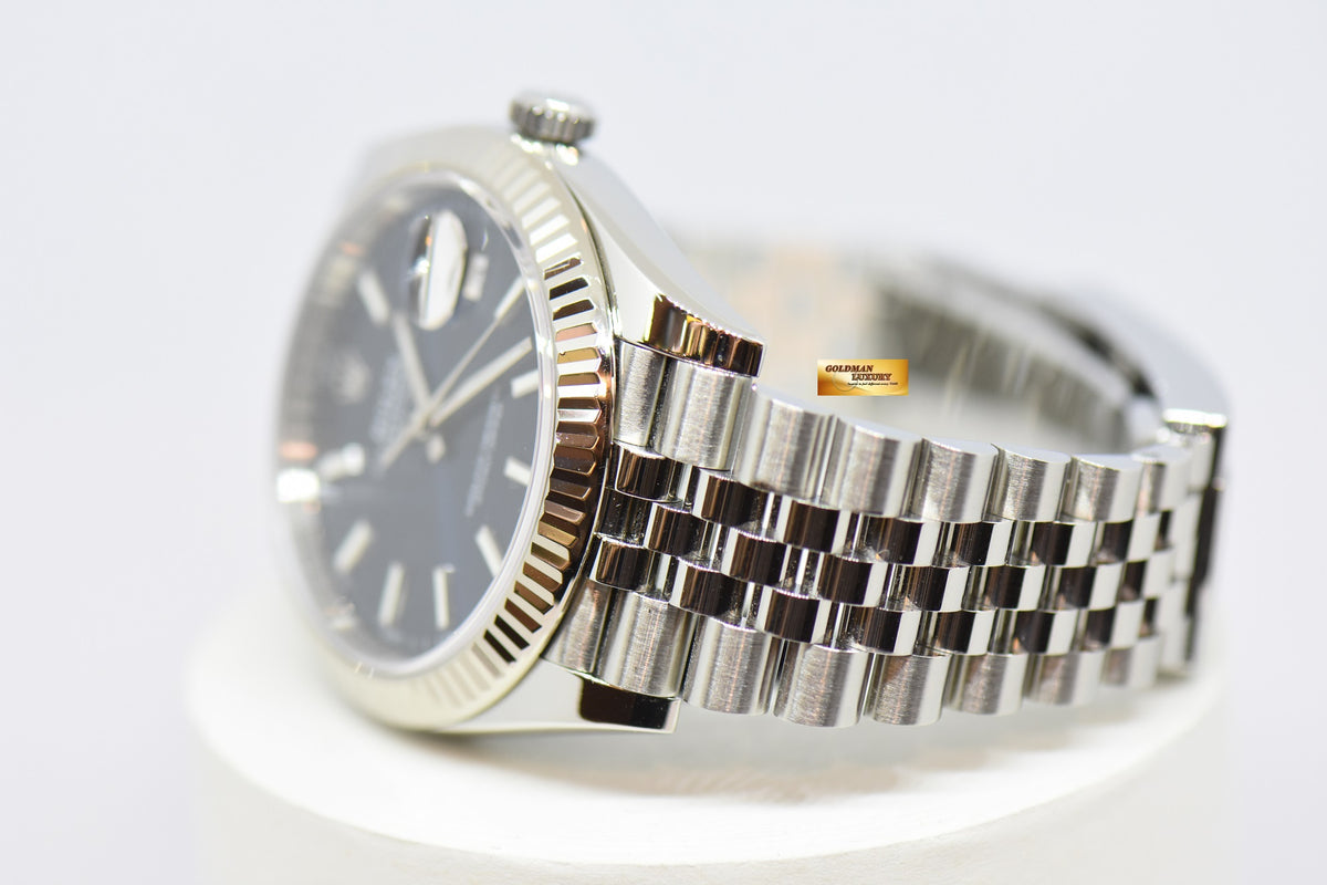 [SOLD] ROLEX OYSTER PERPETUAL DATEJUST 41mm JUBILEE STEEL IN BRACELET BLUE DIAL 126334 (MINT)