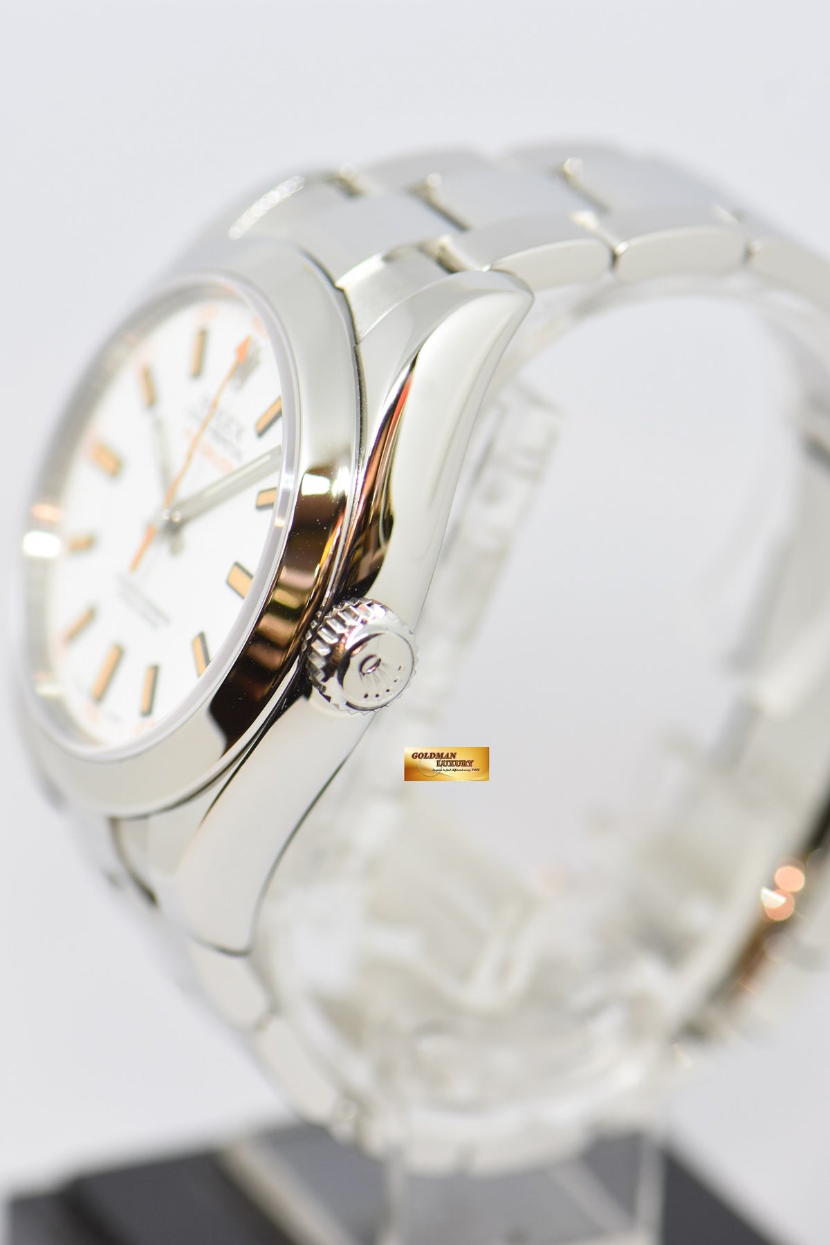 [SOLD] ROLEX OYSTER PERPETUAL MILGAUSS WHITE (CLEAR CRYSTAL) 116400 (MINT)