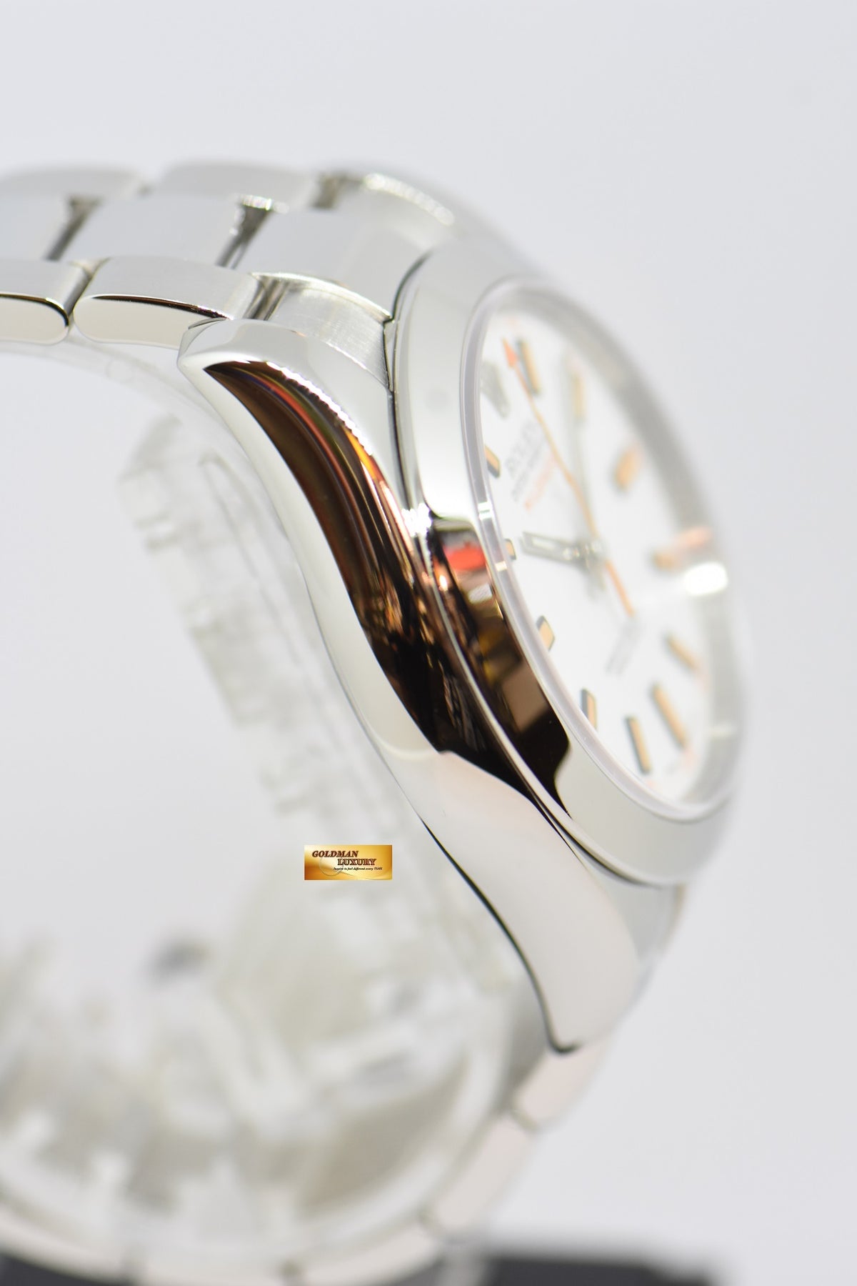 [SOLD] ROLEX OYSTER PERPETUAL MILGAUSS WHITE (CLEAR CRYSTAL) 116400 (MINT)