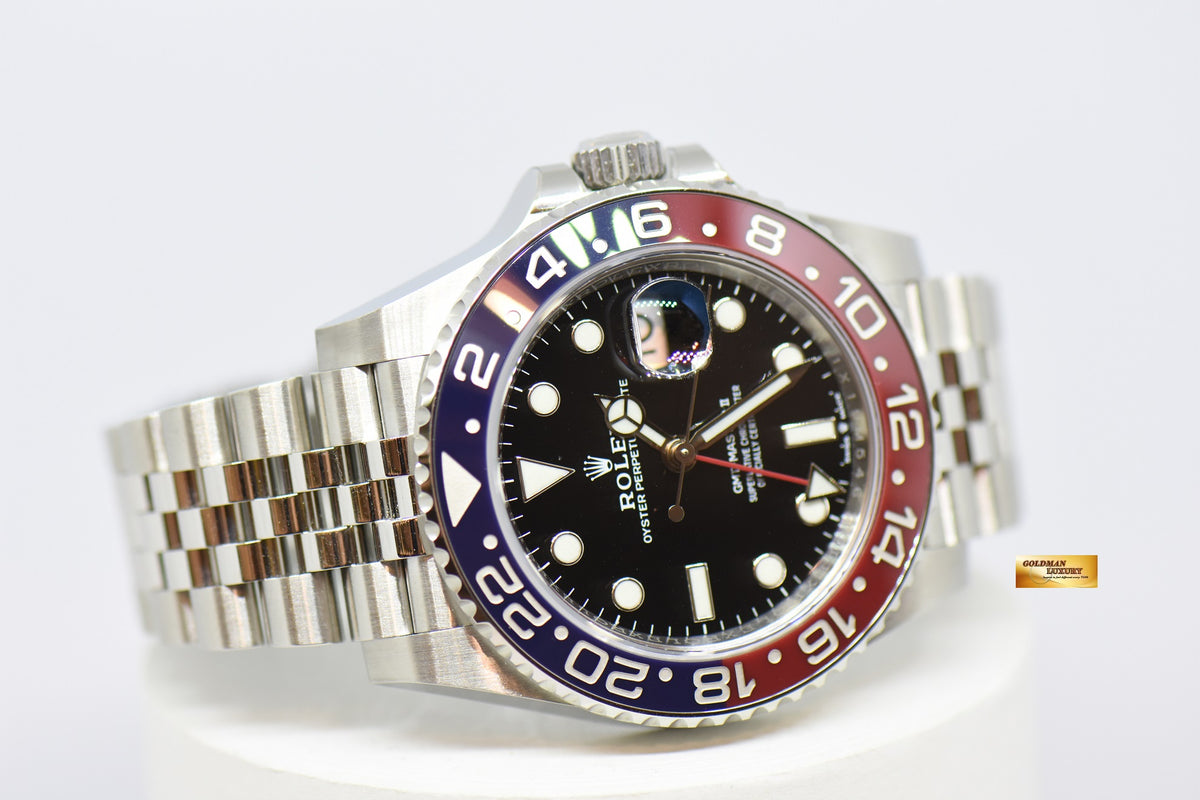 [SOLD] ROLEX OYSTER PERPETUAL GMT-MASTER II PEPSI CERAMIC BEZEL JUBILEE STEEL BRACELET 126710BLRO (LNIB)