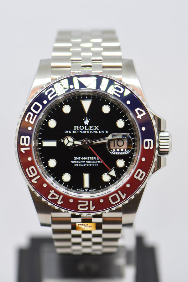 [SOLD] ROLEX OYSTER PERPETUAL GMT-MASTER II PEPSI CERAMIC BEZEL JUBILEE STEEL BRACELET 126710BLRO (LNIB)