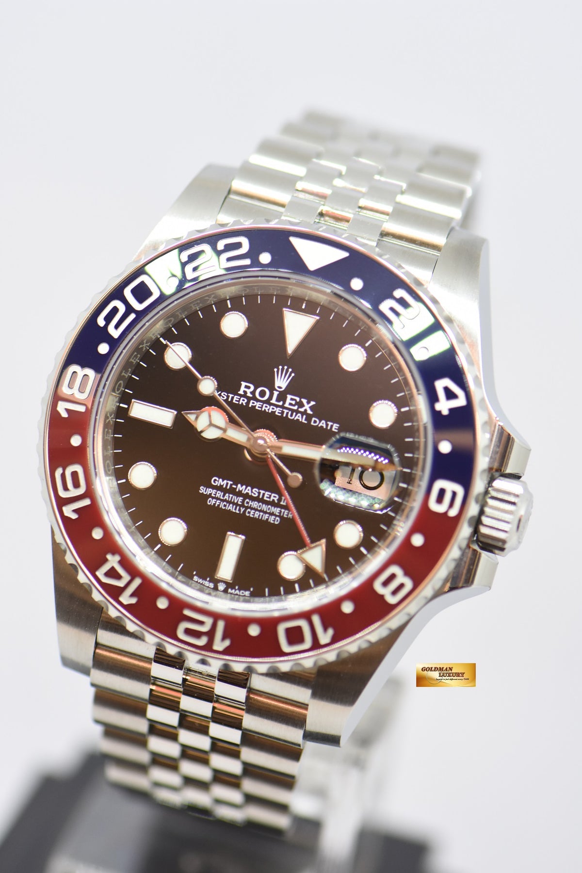 [SOLD] ROLEX OYSTER PERPETUAL GMT-MASTER II PEPSI CERAMIC BEZEL JUBILEE STEEL BRACELET 126710BLRO (LNIB)