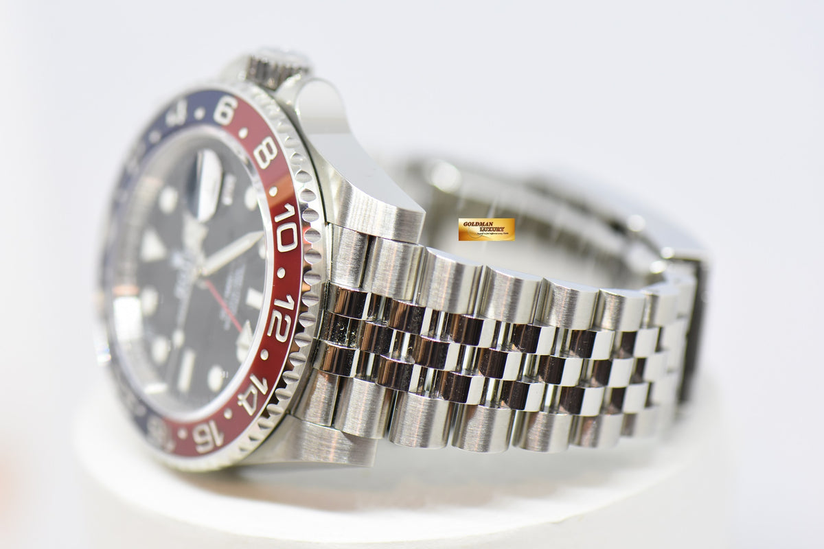 [SOLD] ROLEX OYSTER PERPETUAL GMT-MASTER II PEPSI CERAMIC BEZEL JUBILEE STEEL BRACELET 126710BLRO (LNIB)