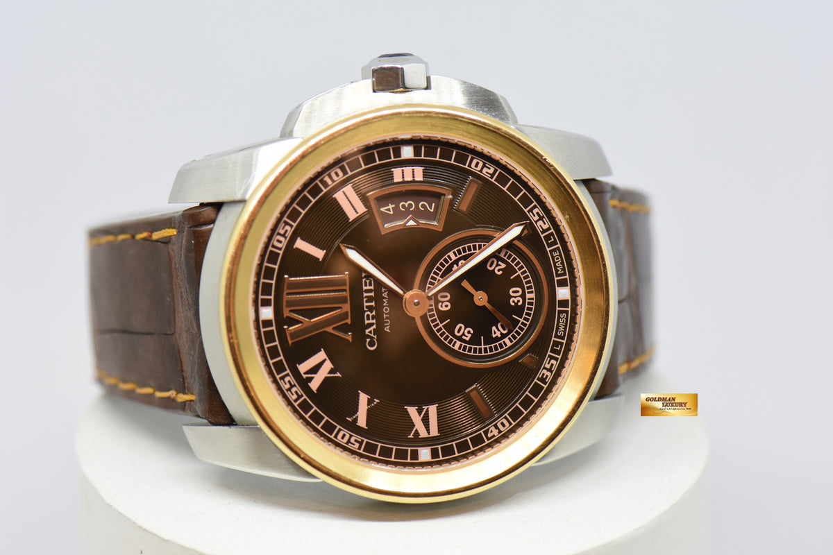 [SOLD] CALIBRE De CARTIER HALF-GOLD 42mm AUTOMATIC W7100051 (MINT)