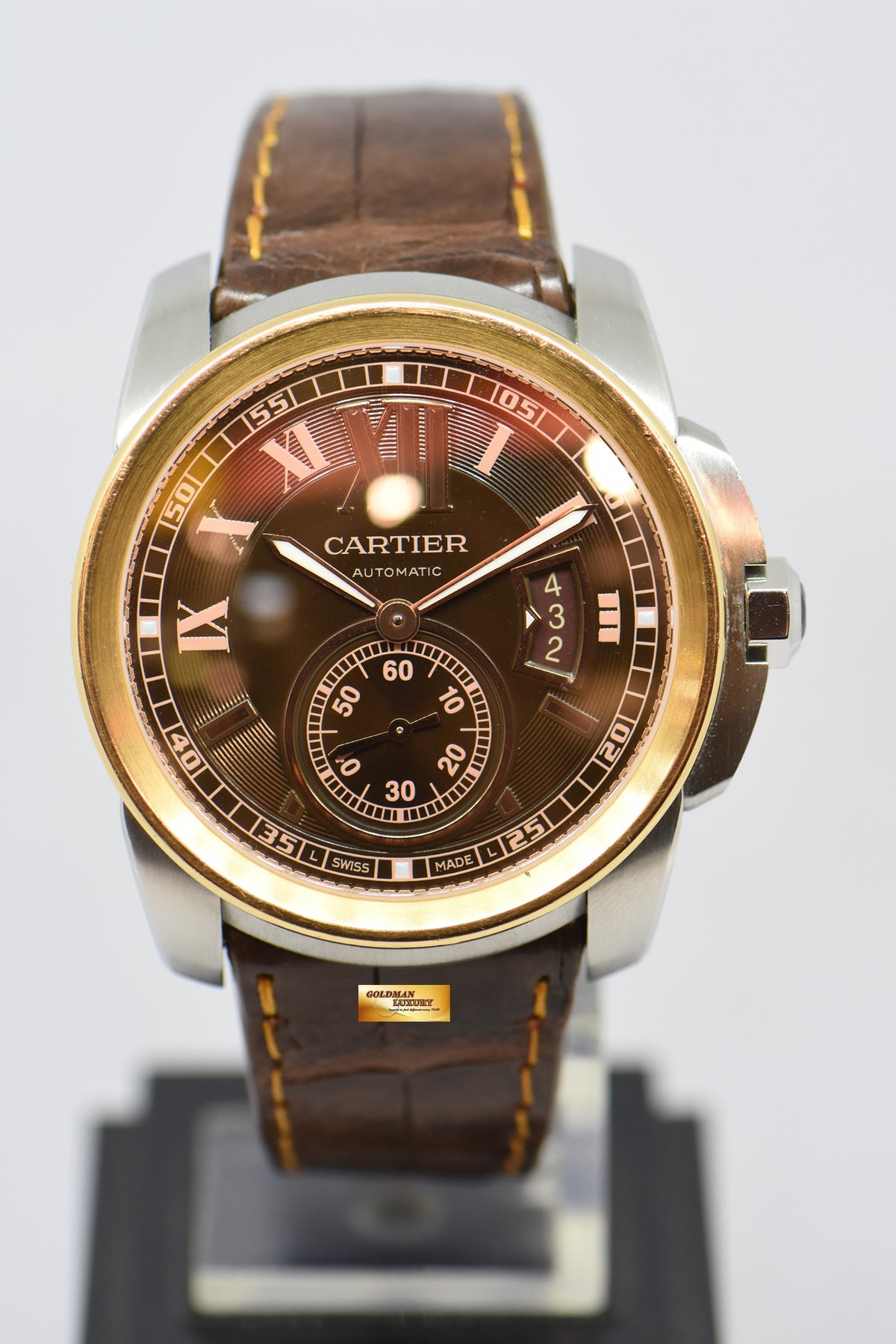 [SOLD] CALIBRE De CARTIER HALF-GOLD 42mm AUTOMATIC W7100051 (MINT)