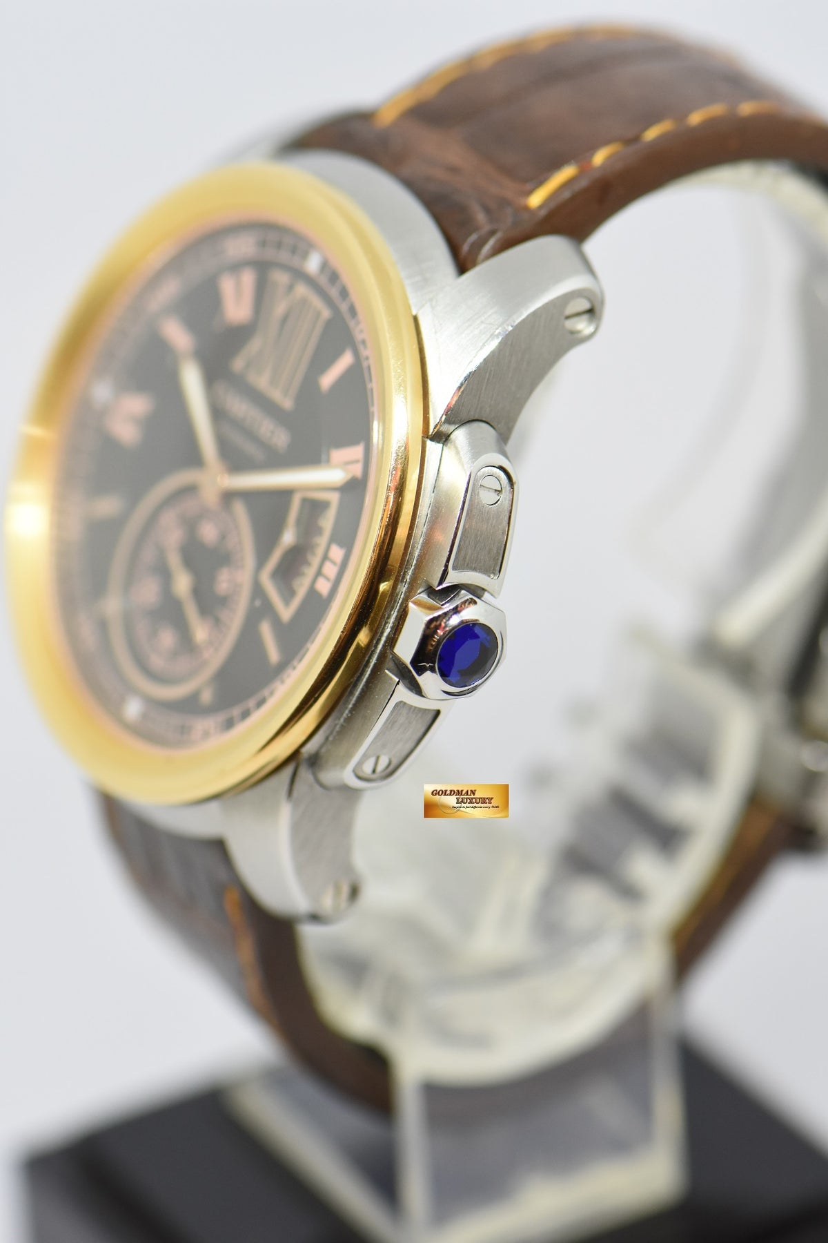 [SOLD] CALIBRE De CARTIER HALF-GOLD 42mm AUTOMATIC W7100051 (MINT)