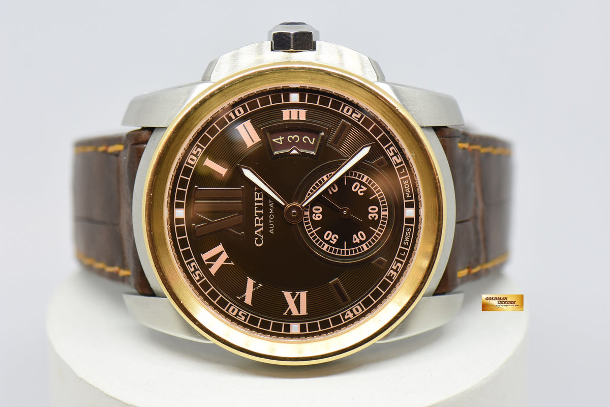 [SOLD] CALIBRE De CARTIER HALF-GOLD 42mm AUTOMATIC W7100051 (MINT)