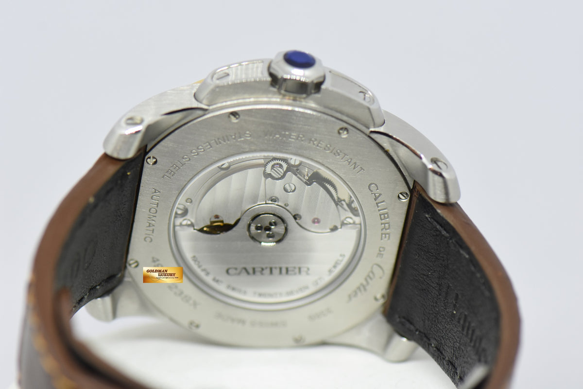 [SOLD] CALIBRE De CARTIER HALF-GOLD 42mm AUTOMATIC W7100051 (MINT)