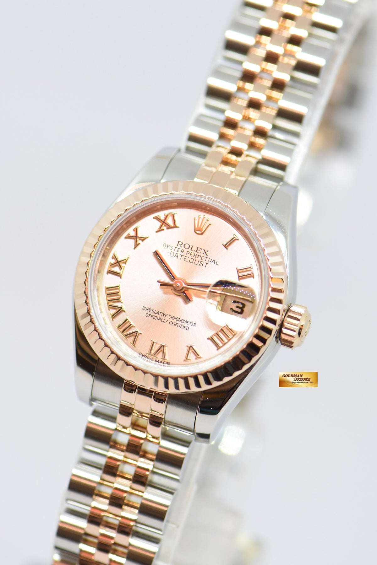 [SOLD] ROLEX OYSTER PERPETUAL DATEJUST 26mm HALF-ROSE GOLD JUBILEE 179171 (NEAR MINT)