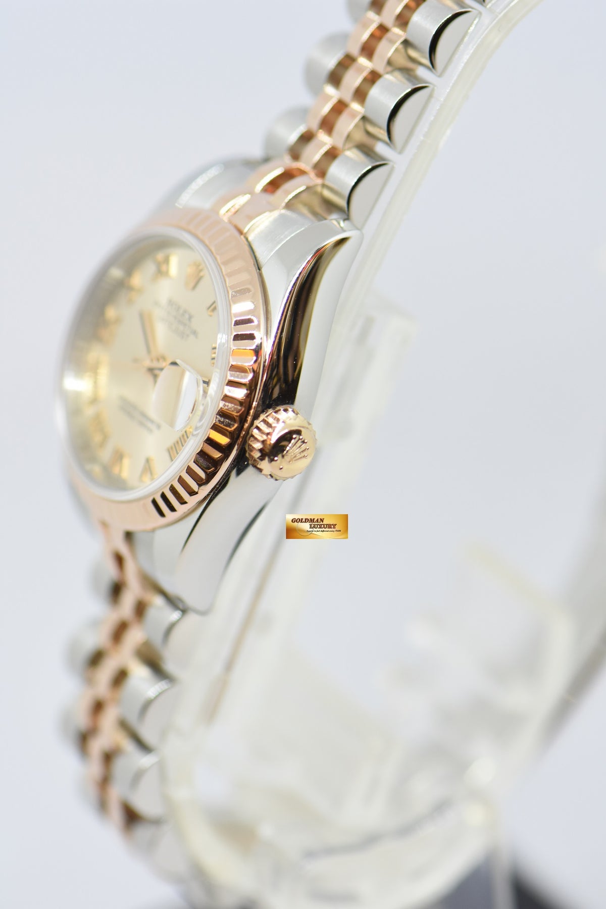 [SOLD] ROLEX OYSTER PERPETUAL DATEJUST 26mm HALF-ROSE GOLD JUBILEE 179171 (NEAR MINT)