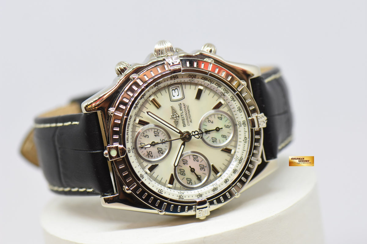 [SOLD] BREITLING CHRONOMAT CHRONOGRAPH 39mm MOP DIAL AUTOMATIC J13050 (MINT)
