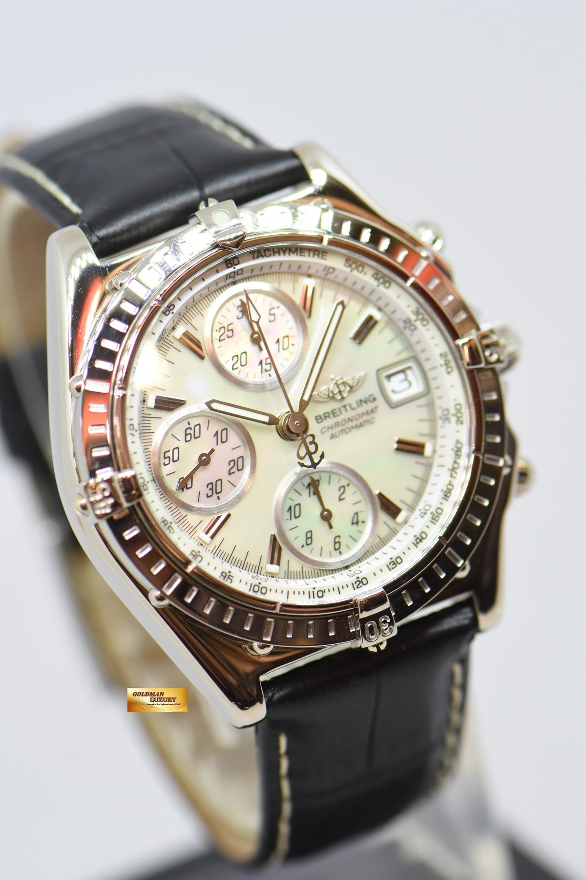 [SOLD] BREITLING CHRONOMAT CHRONOGRAPH 39mm MOP DIAL AUTOMATIC J13050 (MINT)