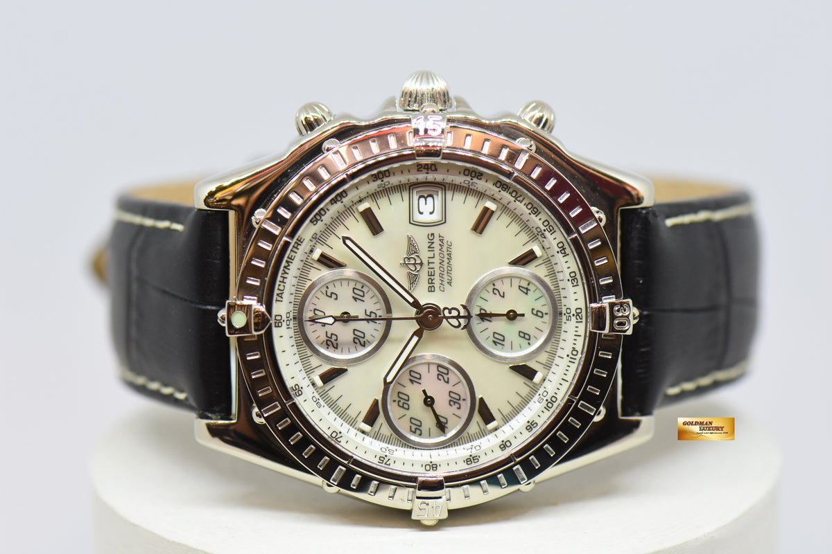 [SOLD] BREITLING CHRONOMAT CHRONOGRAPH 39mm MOP DIAL AUTOMATIC J13050 (MINT)