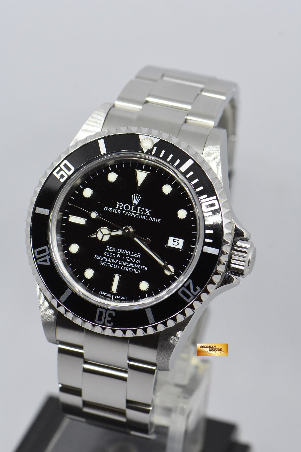 [SOLD] ROLEX OYSTER PERPETUAL SEA-DWELLER STEEL IN BRACELET 40mm BLACK 16600 (NO-PINHOLE) (MINT)