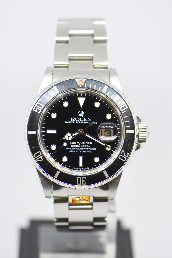 ROLEX OYSTER PERPETUAL SUBMARINER 40mm BLACK 16800 (NEO-VINTAGE)