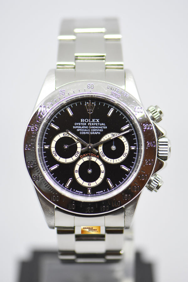 [SOLD] ROLEX OYSTER PERPETUAL DAYTONA ZENITH MVT TRITIUM BLACK DIAL 16520 (NEO-VINTAGE)