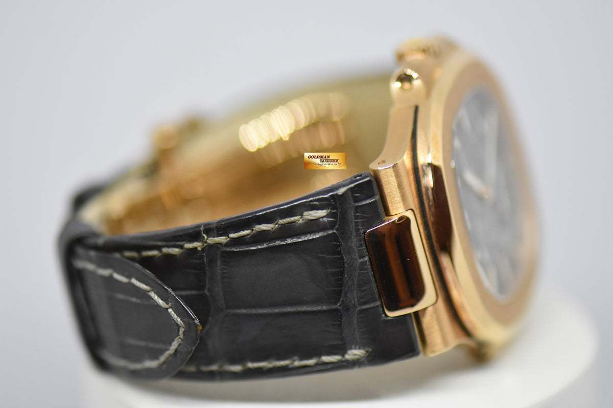 [SOLD] PATEK PHILIPPE NAUTILUS 18K ROSE GOLD IN LEATHER STRAP POWER RESERVE MOONPHASE 5712R (MINT)