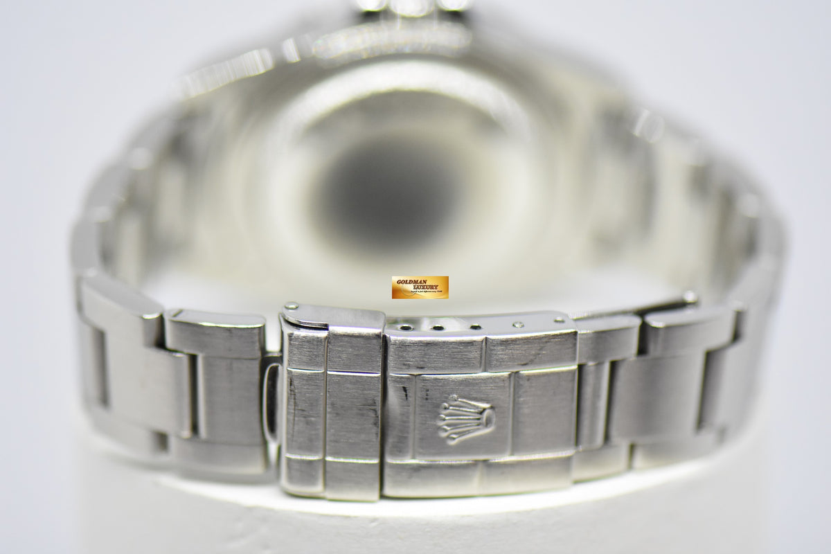 [SOLD] ROLEX OYSTER PERPETUAL EXPLORER II 40mm STEEL IN BRACELET BLACK 16570 (PINHOLE-SOLID ENDLINK) (NEAR MINT)