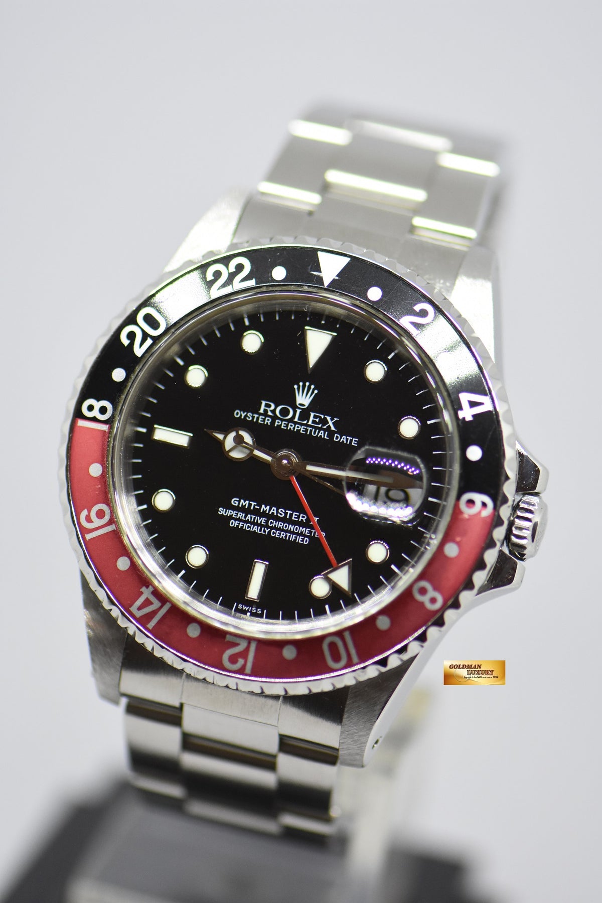 [SOLD] ROLEX OYSTER PERPETUAL GMT-MASTER II 40mm COKE BEZEL 16710 (NEAR MINT)