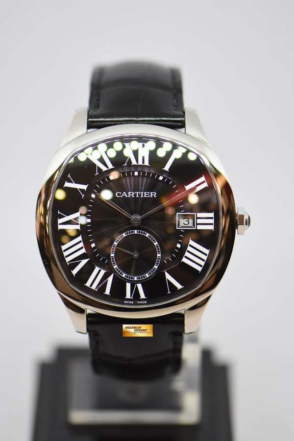 [SOLD] CARTIER DRIVE De CARTIER 42mm MEN’S AUTOMATIC BLACK ROMAN DIAL WSNM0009 (MINT)