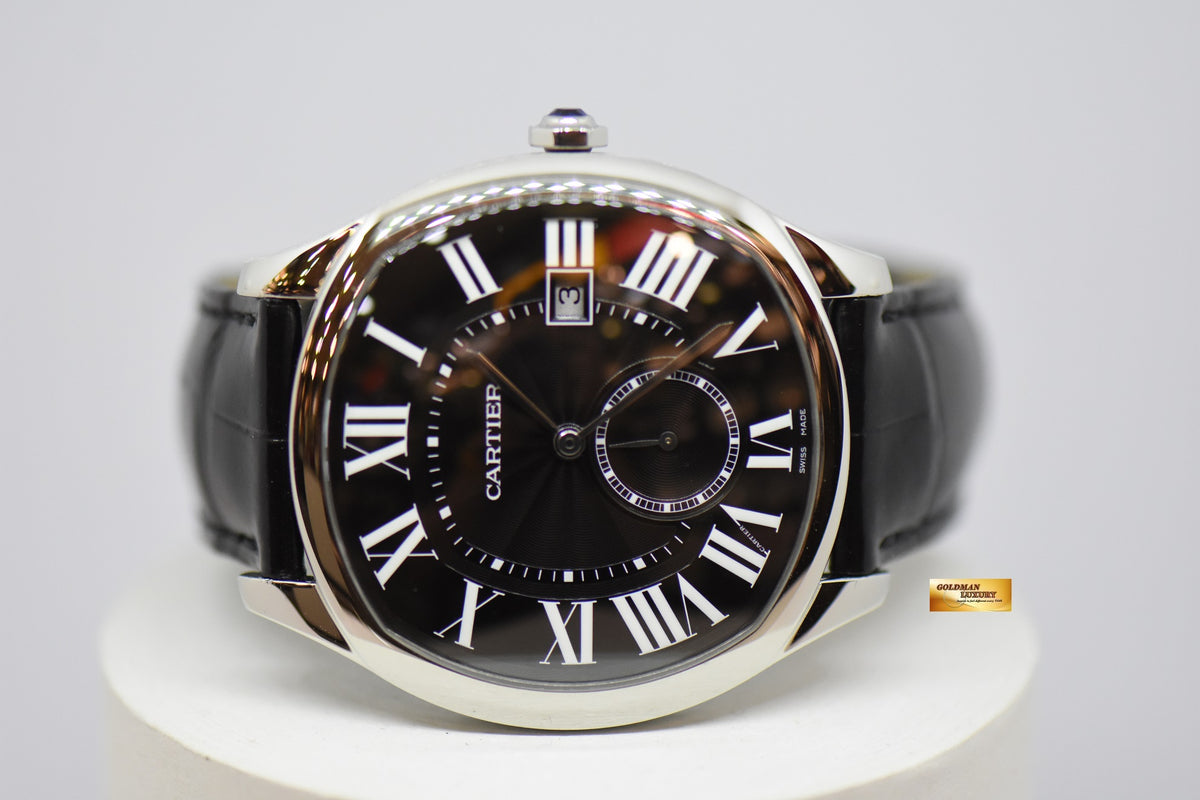 [SOLD] CARTIER DRIVE De CARTIER 42mm MEN’S AUTOMATIC BLACK ROMAN DIAL WSNM0009 (MINT)