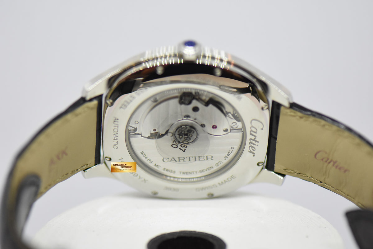 [SOLD] CARTIER DRIVE De CARTIER 42mm MEN’S AUTOMATIC BLACK ROMAN DIAL WSNM0009 (MINT)