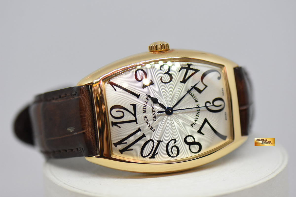 [SOLD] FRANCK MULLER CURVEX 18K ROSE GOLD ARABIC NUMERAL DIAL AUTOMATIC 6850 SC (MINT)