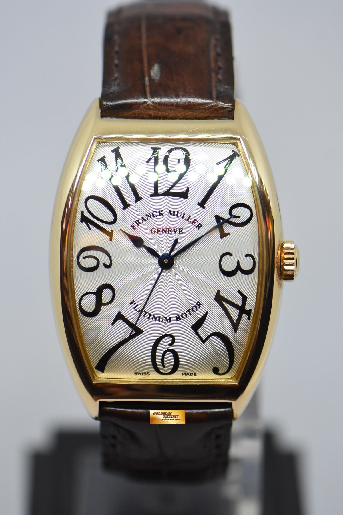 [SOLD] FRANCK MULLER CURVEX 18K ROSE GOLD ARABIC NUMERAL DIAL AUTOMATIC 6850 SC (MINT)