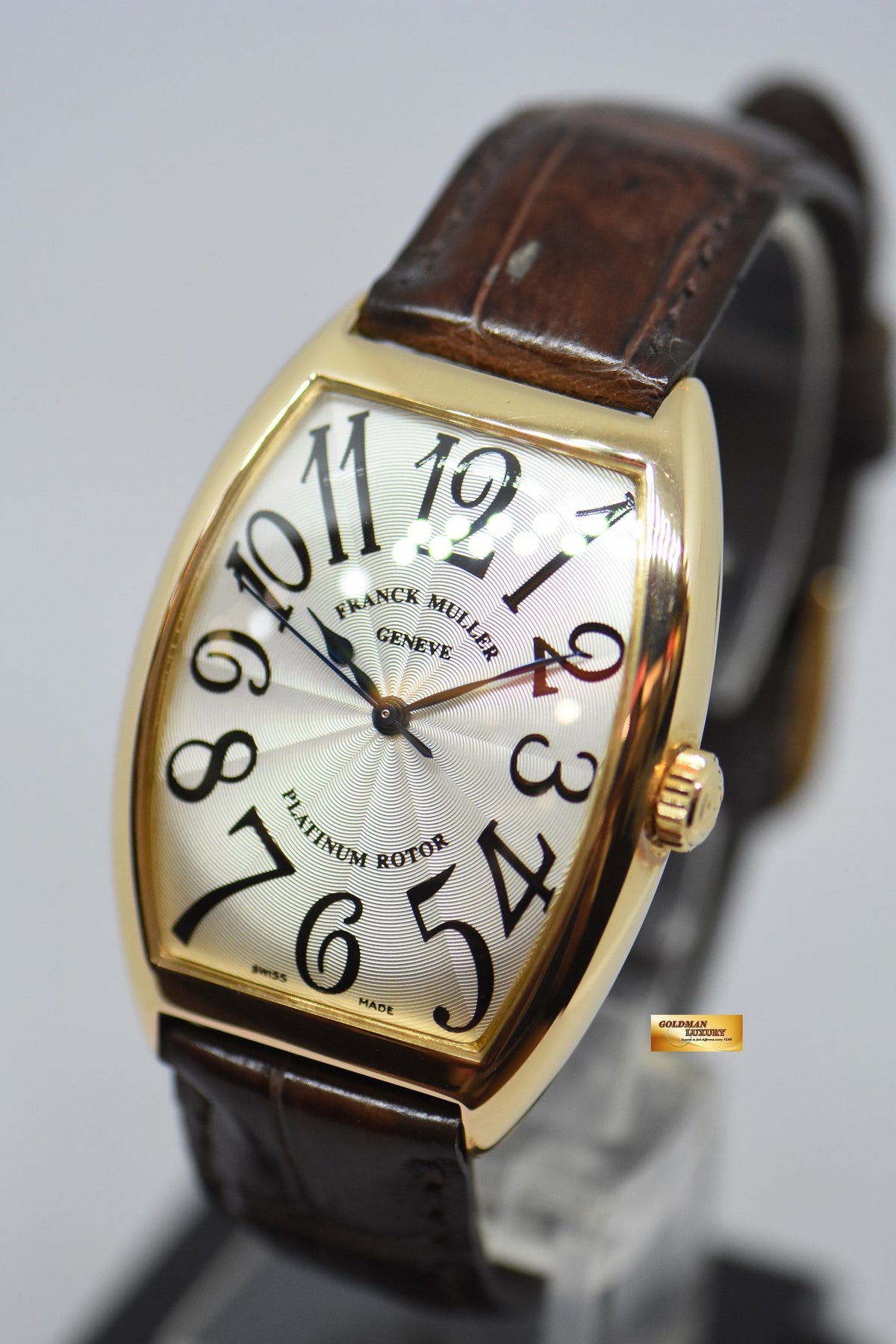 [SOLD] FRANCK MULLER CURVEX 18K ROSE GOLD ARABIC NUMERAL DIAL AUTOMATIC 6850 SC (MINT)