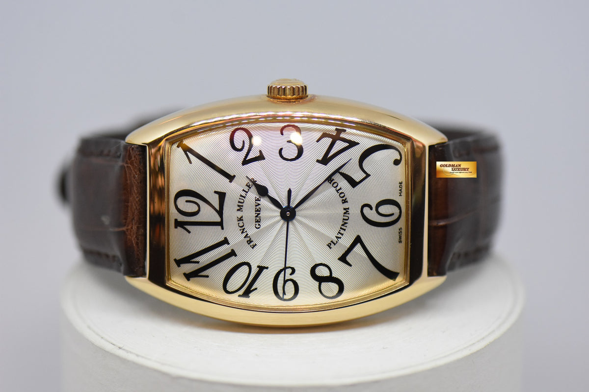 [SOLD] FRANCK MULLER CURVEX 18K ROSE GOLD ARABIC NUMERAL DIAL AUTOMATIC 6850 SC (MINT)