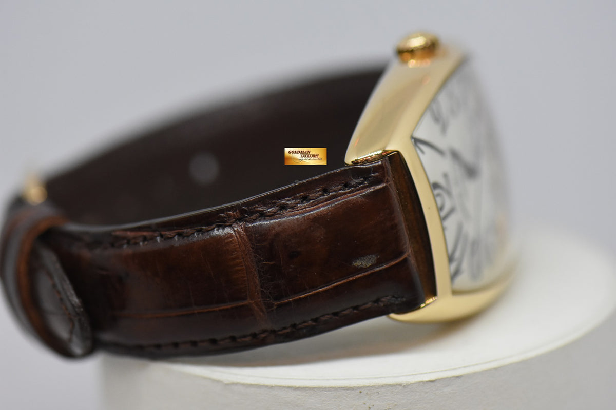 [SOLD] FRANCK MULLER CURVEX 18K ROSE GOLD ARABIC NUMERAL DIAL AUTOMATIC 6850 SC (MINT)