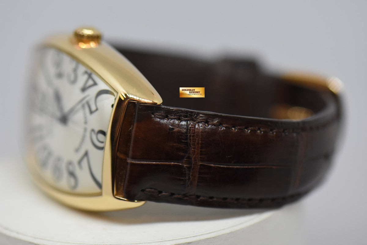 [SOLD] FRANCK MULLER CURVEX 18K ROSE GOLD ARABIC NUMERAL DIAL AUTOMATIC 6850 SC (MINT)