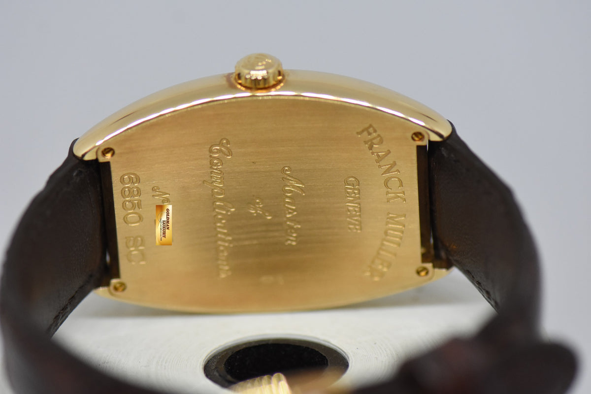 [SOLD] FRANCK MULLER CURVEX 18K ROSE GOLD ARABIC NUMERAL DIAL AUTOMATIC 6850 SC (MINT)