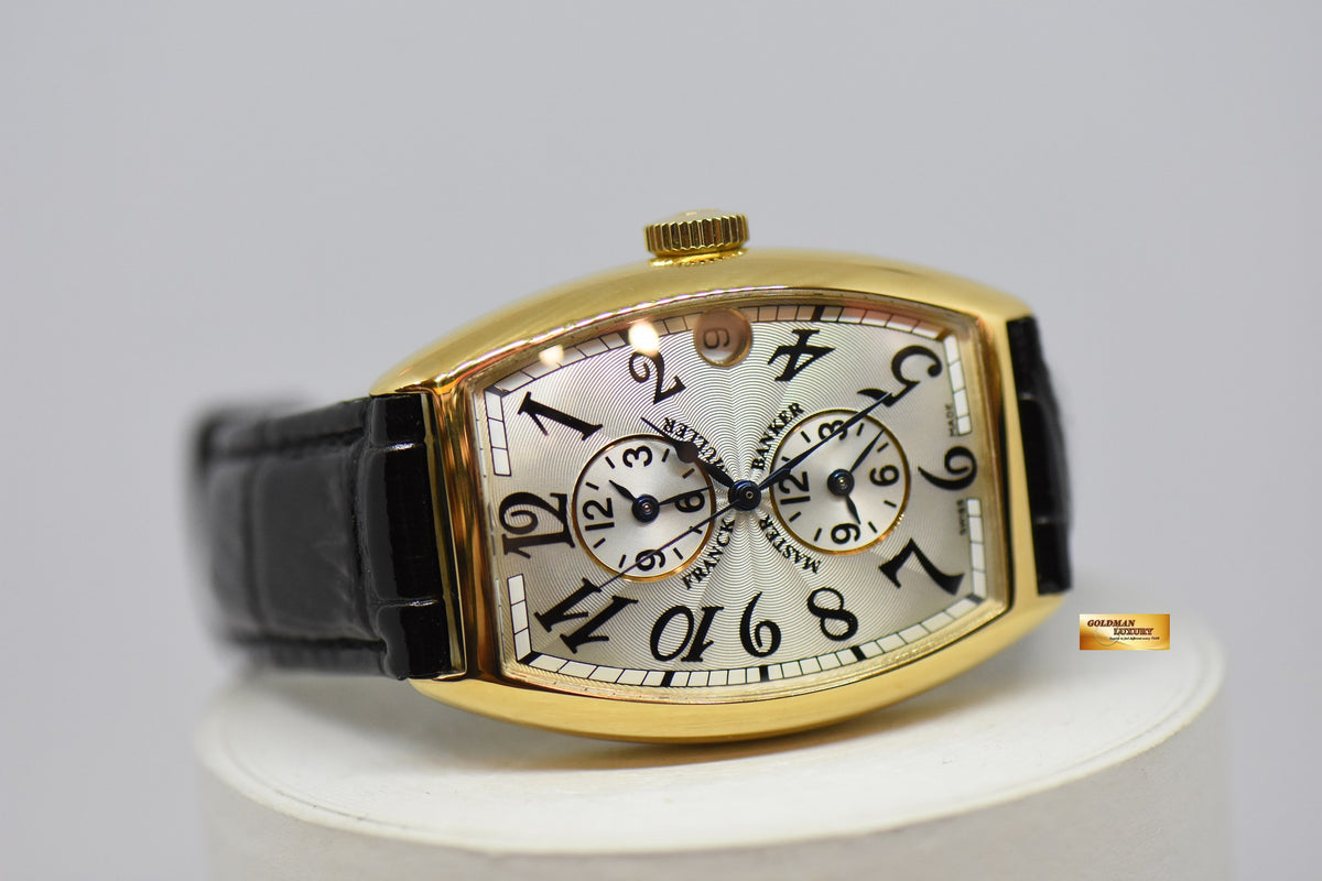 [SOLD] FRANCK MULLER MASTER BANKER 18K YELLOW GOLD 3 TIMEZONES AUTOMATIC 5850 MB (MINT)