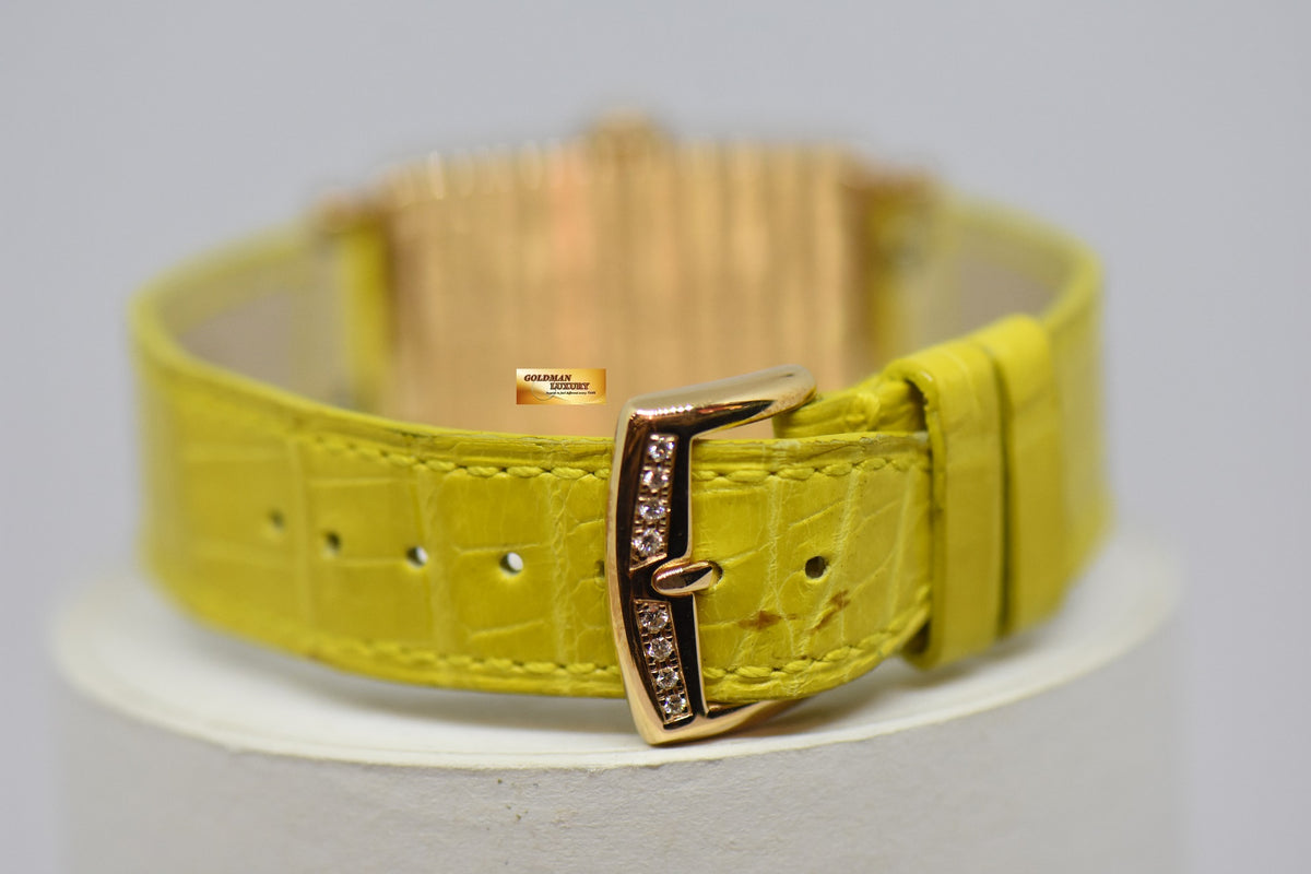 [SOLD] FRANCK MULLER LONG ISLAND LADIES 18K YELLOW GOLD ORIGINAL DIAMONDS RELIEF DIAL QUARTZ 902 QZ D (MINT)