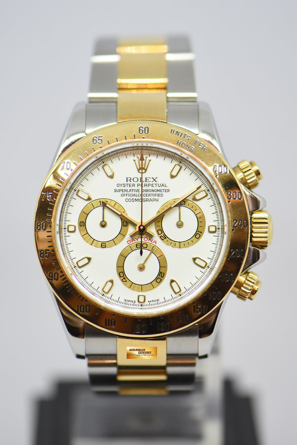 [SOLD] ROLEX OYSTER PERPETUAL DAYTONA CHRONOGRAPH 40mm WHITE DIAL 116523 (NEAR MINT)