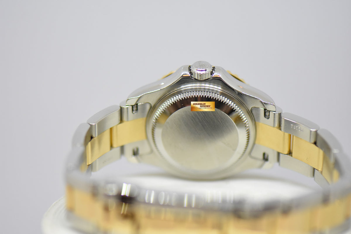 [SOLD] ROLEX OYSTER PERPETUAL YACHT-MASTER 29mm HALF-GOLD WHITE DIAL 169623 (MINT)