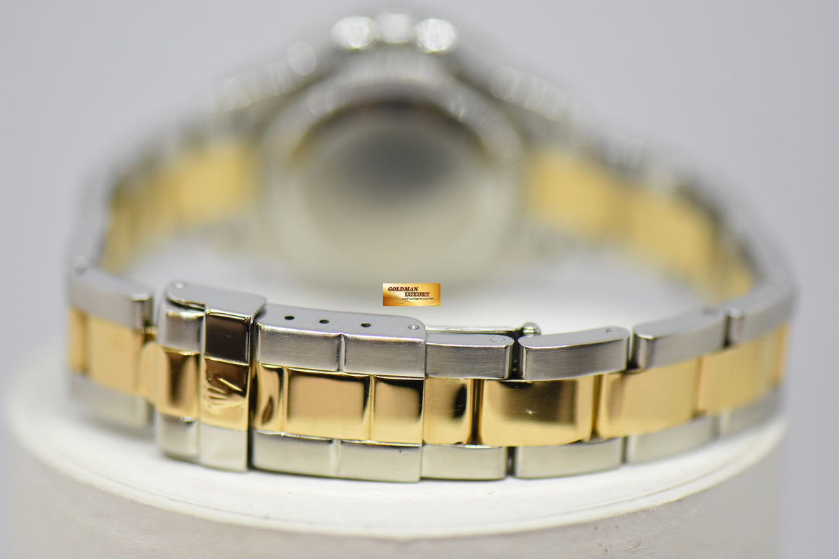 [SOLD] ROLEX OYSTER PERPETUAL YACHT-MASTER 29mm HALF-GOLD WHITE DIAL 169623 (MINT)