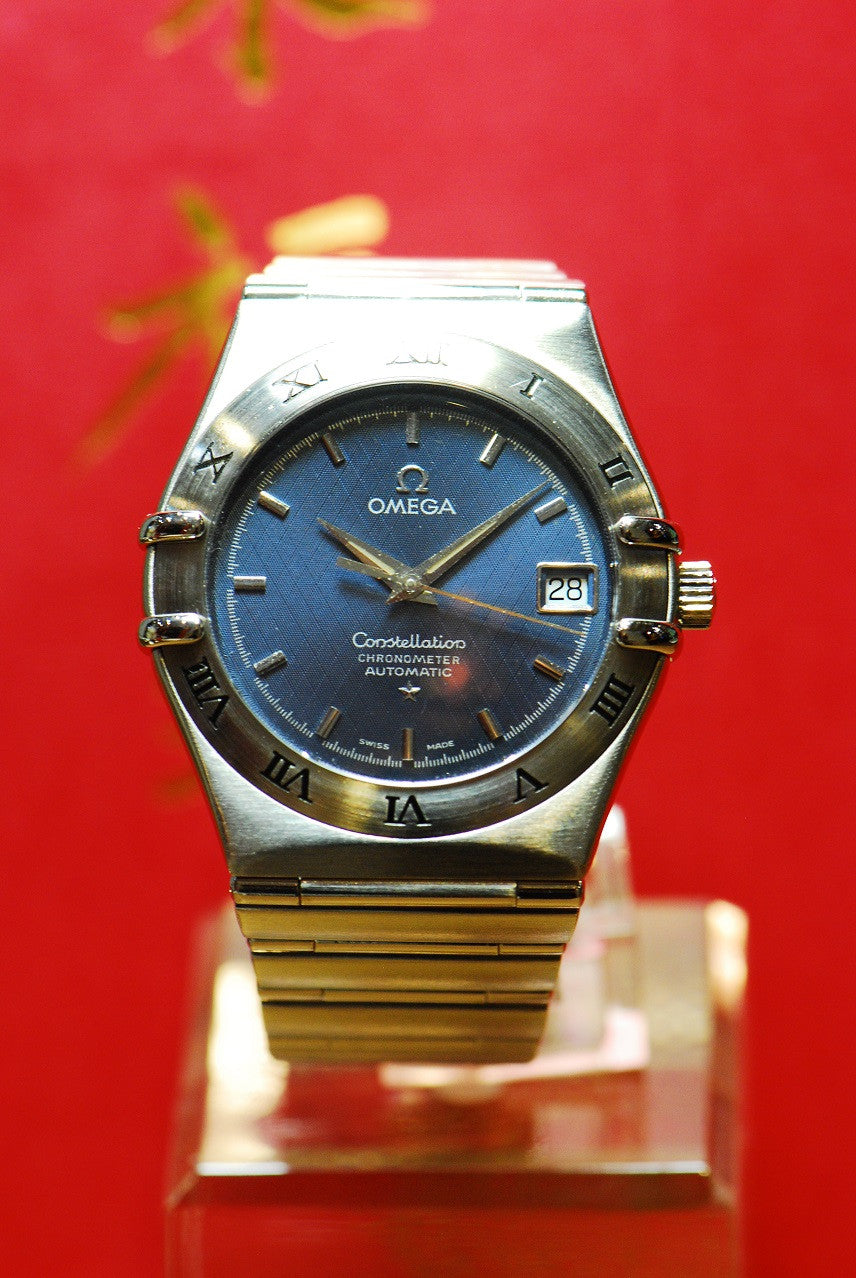 [SOLD] OMEGA CONSTELLATION GENTS AUTOMATIC BLUE (Near Mint)