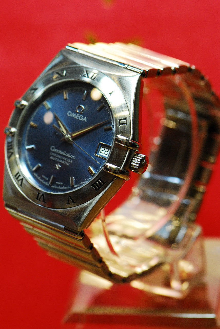 [SOLD] OMEGA CONSTELLATION GENTS AUTOMATIC BLUE (Near Mint)