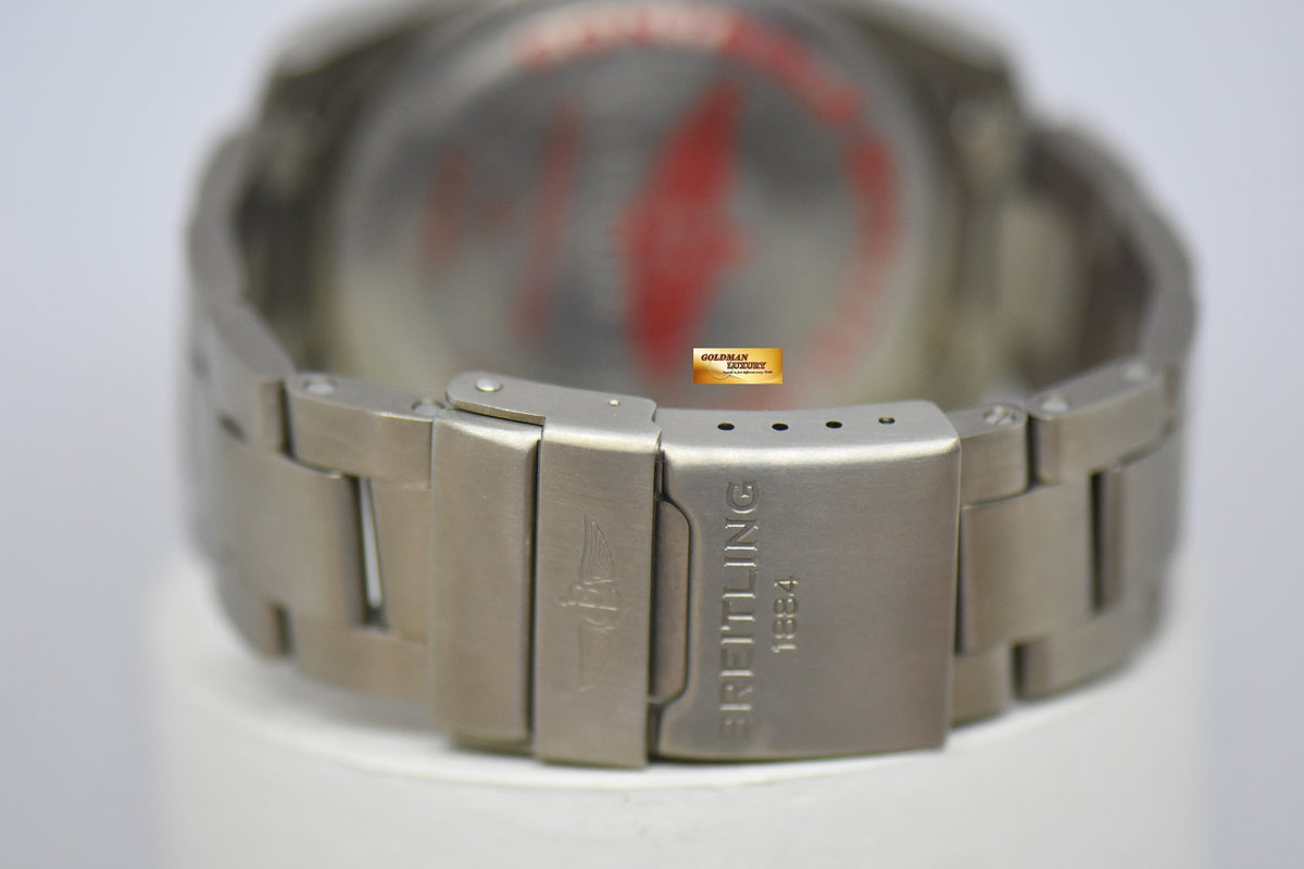 [SOLD] BREITLING AEROSPACE EVO 43mm TITANIUM IN BRACELET SUPERQUARTZ BLUE (MINT)