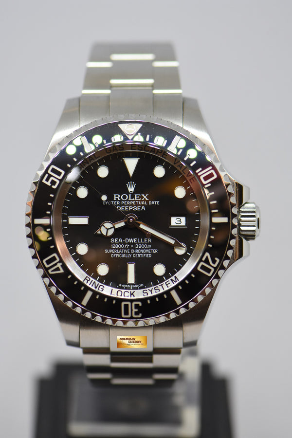 [SOLD] ROLEX OYSTER PERPETUAL DEEPSEA 44mm STEEL IN BRACELET BLACK DIAL 116660 (MINT)