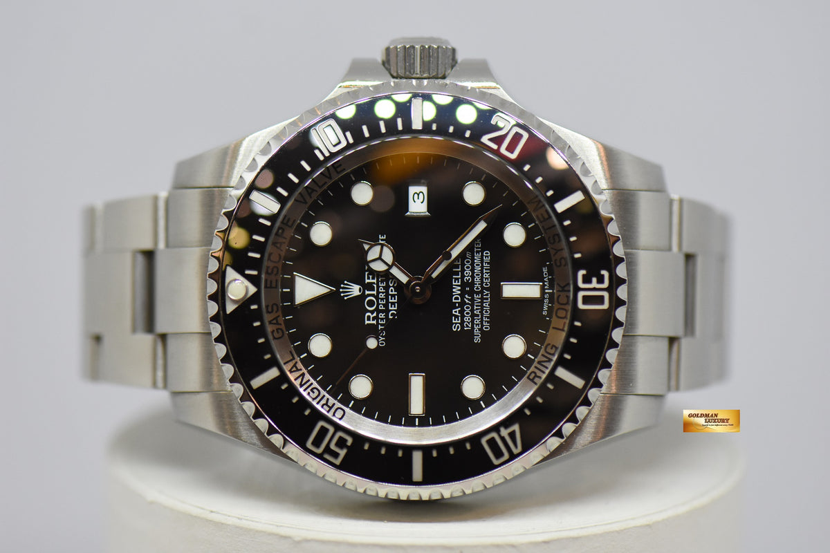 [SOLD] ROLEX OYSTER PERPETUAL DEEPSEA 44mm STEEL IN BRACELET BLACK DIAL 116660 (MINT)