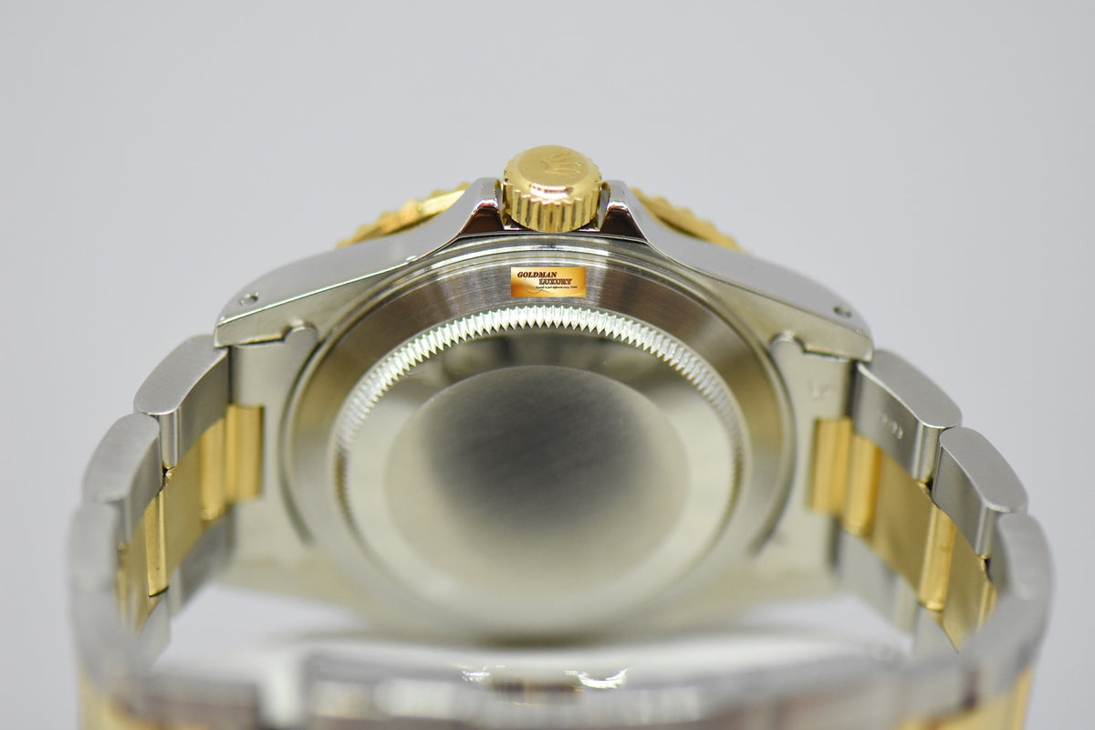 [SOLD] ROLEX OYSTER PERPETUAL SUBMARINER HALF-GOLD BLUE 16613LB (PINHOLE) (MINT)