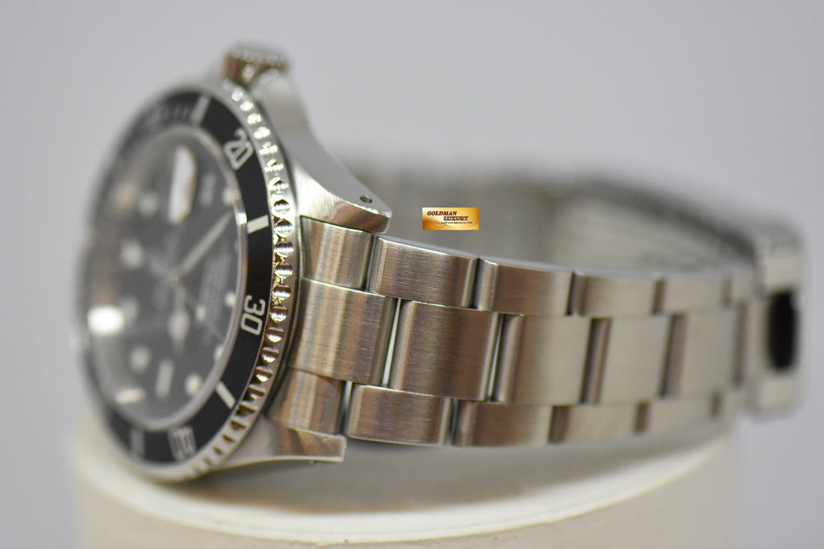 [SOLD] ROLEX OYSTER PERPETUAL SUBMARINER 40mm BLACK 16610 (PINHOLE – SOLID ENDLINKS) (MINT)