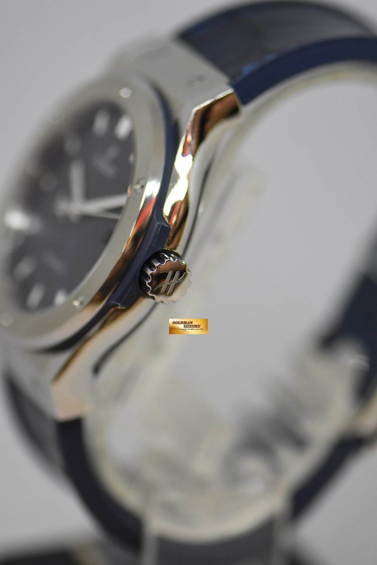 [SOLD] HUBLOT CLASSIC FUSION 42mm STEEL / TITANIUM AUTOMATIC BLUE 542.NX.7170.LR (MINT)