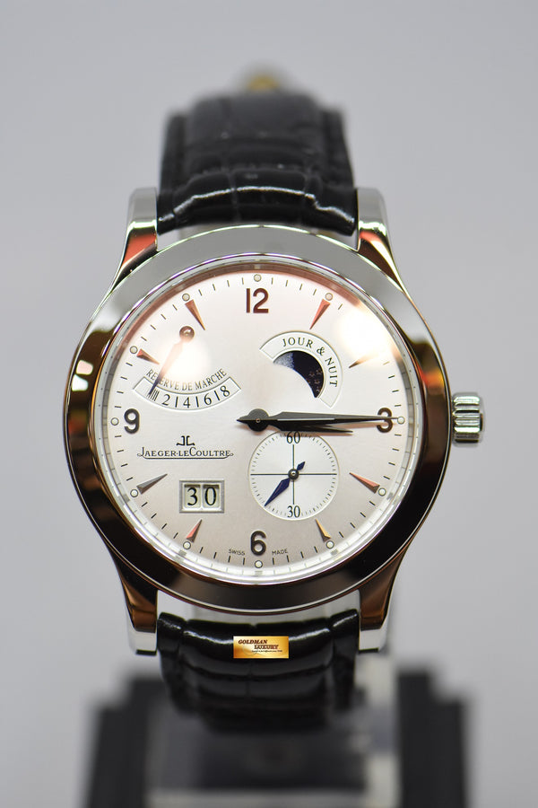 [SOLD] JLC MASTER CONTROL 8 DAYS RESERVE De MARCHE DAY / NIGHT BIG DATE CAL.877 MANUAL WINDING 146.8.17.S (MINT)