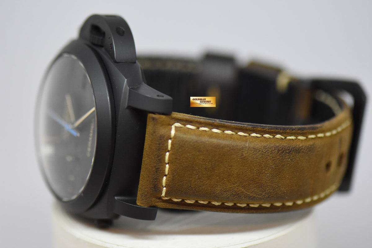 [SOLD] PANERAI LUMINOR FLYBACK CHRONOGRAPH CERAMICA 44mm AUTOMATIC PAM 580 BLACK