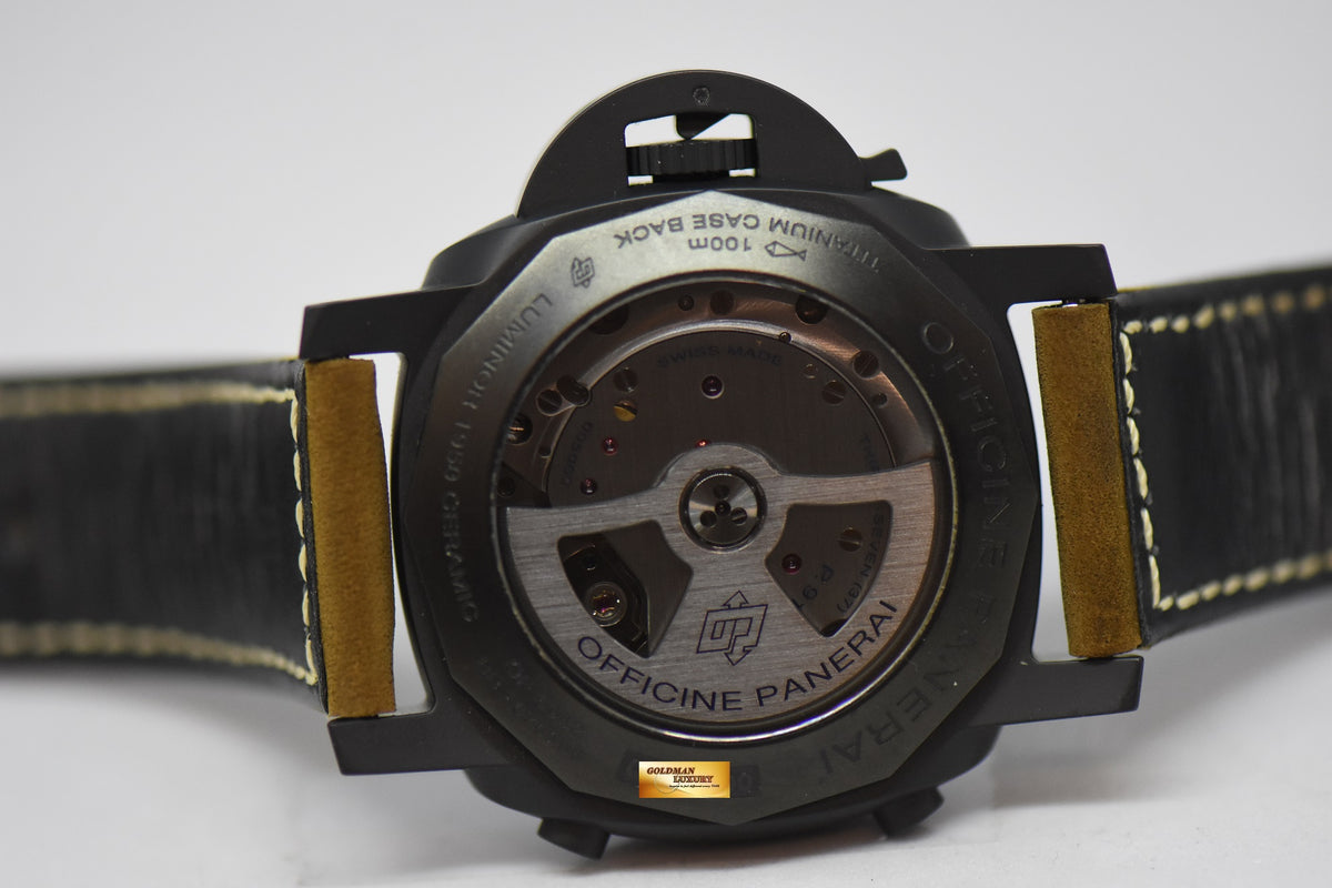 [SOLD] PANERAI LUMINOR FLYBACK CHRONOGRAPH CERAMICA 44mm AUTOMATIC PAM 580 BLACK