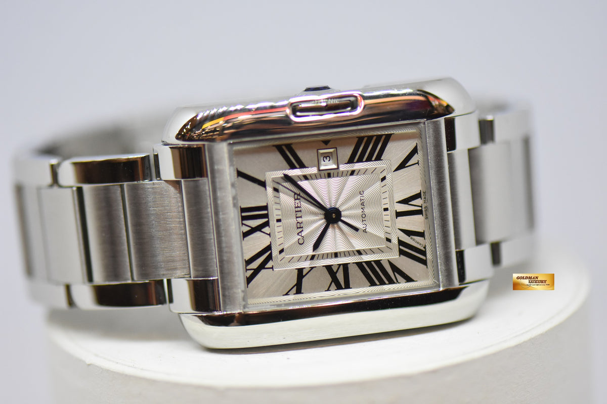 [SOLD] CARTIER ANGLAISE 30mm MIDSIZE STEEL IN BRACELET AUTOMATIC 3511 (MINT)